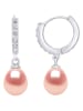 Pearl Addict Zilveren creolen met parels