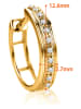 Revoni Gold-Creolen mit Diamanten