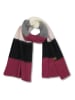 MGO leisure wear Szal "Jet" w kolorze różowo-czarnym