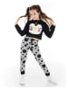 Denokids 2-delige outfit "Penguen" grijs/zwart