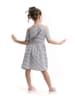Denokids Jurk "Teddy" grijs/wit