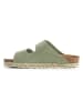 BAYTON Leren slippers "Atlas" groen