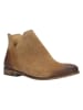 Wojas Leder-Ankle-Boots in Hellbraun