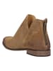 Wojas Leder-Ankle-Boots in Hellbraun