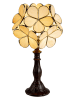 LumiLamp Lampa stołowa w kolorze brązowo-kremowym - wys. 38 cm