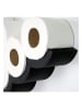Evila Toiletrolhouder zwart - (B)62 x (H)9 x (D)16 cm