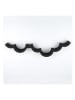 Evila Toilettenpapierhalter in Schwarz - (B)62 x (H)9 x (T)16 cm