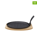 Tognana 2-delige set: pan met onderzetter zwart/naturel