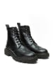 British Passport Leder-Boots in Schwarz