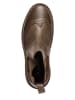 kmins woman Leren chelseaboots kaki