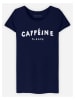 WOOOP Shirt "Caffeine Please" in Dunkelblau