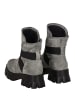 Noosy Skórzane botki w kolorze szaro-czarnym