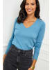 Soft Cashmere Pullover in Blau