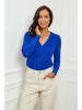 Soft Cashmere Cardigan in Blau