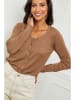 Soft Cashmere Kardigan w kolorze jasnobrązowym