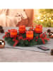 Profiline LED-Adventskranz in Grün/ Orange - Ø 30 cm
