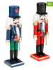 Profiline Figurki (2 szt.) w kolorze czerwono-niebieskim - wys. 18 cm