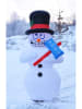 Profiline Selbstaufblasende  LED-Dekofigur "Snowman" in Weiß - (H)180 cm
