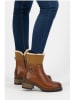 mysa Leder-Stiefeletten "Dahlia" in Braun