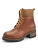 mysa Leren boots "Daphne" bruin