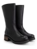 mysa Leder-Stiefel "Dianthe" in Schwarz