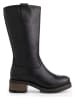mysa Leder-Stiefel "Heather" in Schwarz