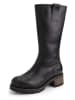 mysa Leder-Stiefel "Heather" in Schwarz