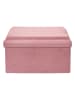 The Home Deco Kids Sitztruhe in Rosa - (B)52 x (H)30 x (T)27 cm