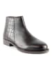 Manoukian Leder-Ankle-Boots "Datte" in Braun
