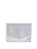 MYWALIT Skórzany portfel w kolorze srebrnym - (S)10 x (W)8 cm