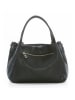 Mia Tomazzi Leder-Henkeltasche "Maggiore" in Schwarz - (B)28 x (H)20 x (T)12 cm