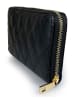 Mila Blu Leren portemonnee "Tasso" zwart - (B)21 x (H)12 x (D)2 cm