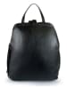 Mila Blu Skórzany plecak "Ravastrello" w kolorze czarnym - 26 x 30 x 13 cm