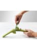 JosephJoseph Praska "CleanForce" w kolorze zielonym do czosnku - dł. 16 cm