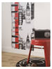 Calitex Wandfolie "London" wit/zwart/rood