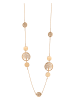 PATAGONIE Vergold. Halskette mit Schmuckelementen - (L)90 cm