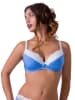 Valea Push-up beha "Cyria" blauw/wit