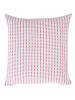Overbeck and Friends Kussenhoes "Ella" lichtroze/rood - (L)40 x (B)40 cm