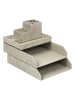 BigsoBox 4-delige set: desktop-organizer "Lena" beige