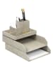BigsoBox 4-delige set: desktop-organizer "Lena" beige