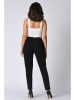 Plus Size Company Jumpsuit "Abby" wit/zwart