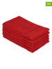 Elizabed 6-delige set: gastendoeken "Rainbow" rood