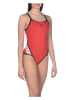 Arena Badeanzug "Team Stripe" in Rot