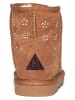 NICEBAY Leren winterboots "Maeve" bruin
