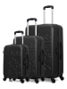 Les P´tites Bombes 3-delige hardcase-trolleyset "Eleonor" zwart