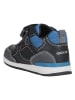 Geox Sneakers "Rishon" zwart/blauw