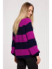made of emotion Sweter w kolorze fioletowo-czarnym