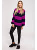 made of emotion Sweter w kolorze fioletowo-czarnym