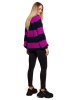 made of emotion Pullover in Lila/ Schwarz