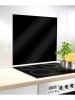 Wenko Spritzschutzwand in Schwarz/ Schwarz - (L)70 x (B)60 cm